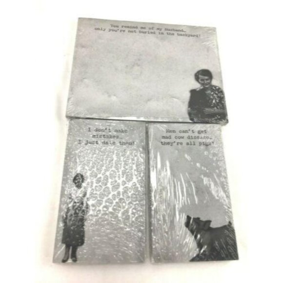 Primitives by Kathy humorous men themed notepads - Picture 1 of 6